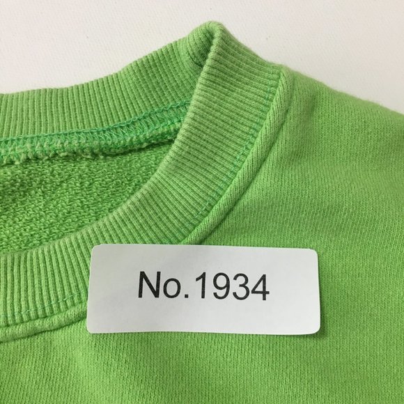 Y2K Loose Fit Korean Fashion Terry Cotton Sweatshirt Green Free Size - Picture 13 of 13